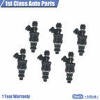 Set of 6 Fuel Injectors for Toyota 4Runner Pickup (1989–1995)