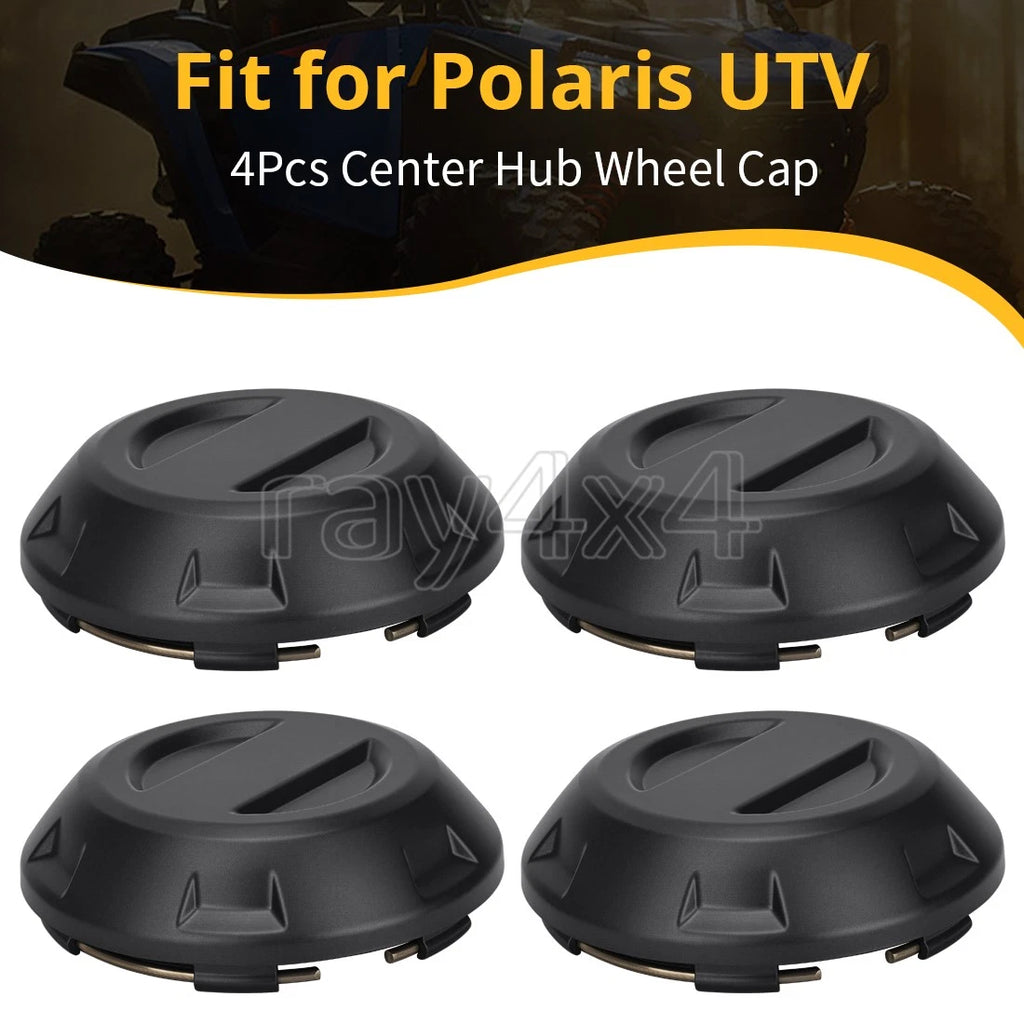 Set of 4 Center Hub Wheel Caps for Polaris RZR PRO XP (2021–2025)