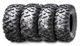 Set of 4 WANDA 24x8-12 24x10-12 UTV ATV Tires 6-Ply Bighorn Style