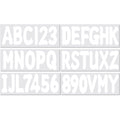 Set of 4 Boat Registration Identification Numbers Stickers A-Z & 0-9