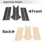 6 Pcs Door Pillar Window Trim for Mazda CX-30 (2020–2024) Carbon Fiber Black