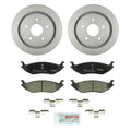 Set of 2 Bosch Rear Vented Rotors & Ceramic Disc Brake Pads for Dodge Chrysler