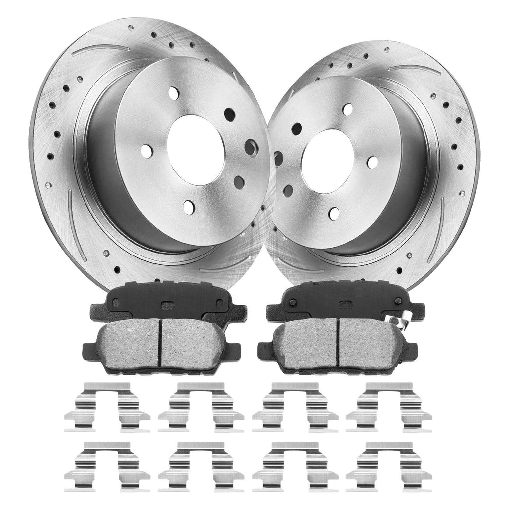 Rear Brake Rotors & Pads for Nissan Altima (2007–2009) & Sentra (2007–2012)