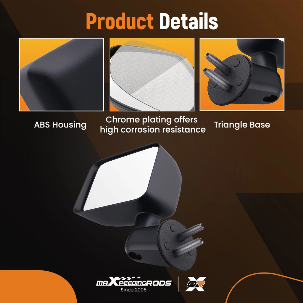 Black Side Mirror for Jeep Wrangler Unlimited (2007-2017)