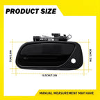 Left Driver Side Outer Door Handle for Toyota T100 (1993–1998) 1-3X Textured Black