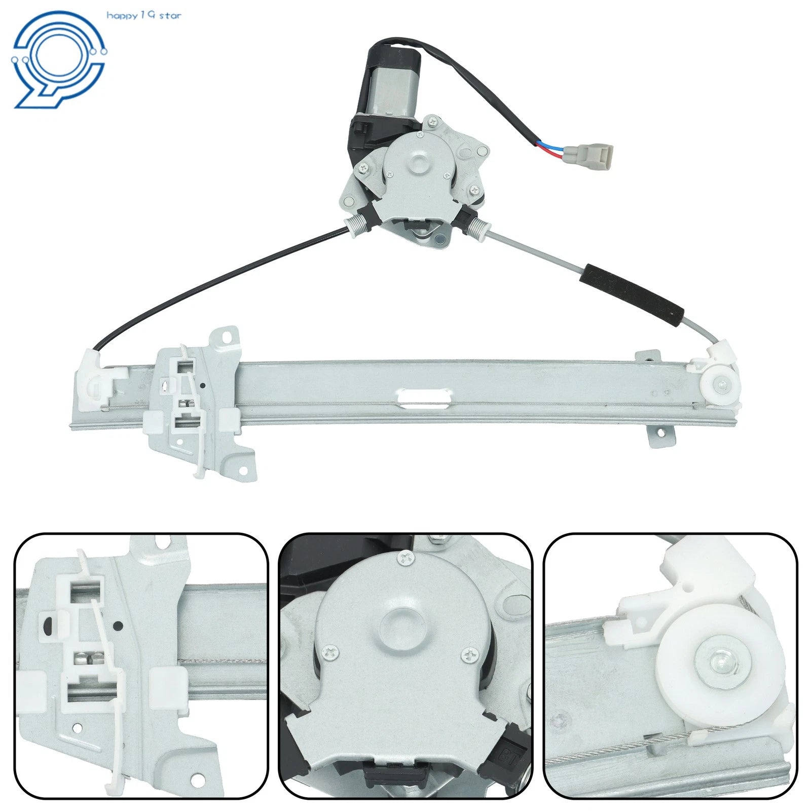 Rear Driver Side Window Regulator with Motor for Mitsubishi Galant (2004-2012)