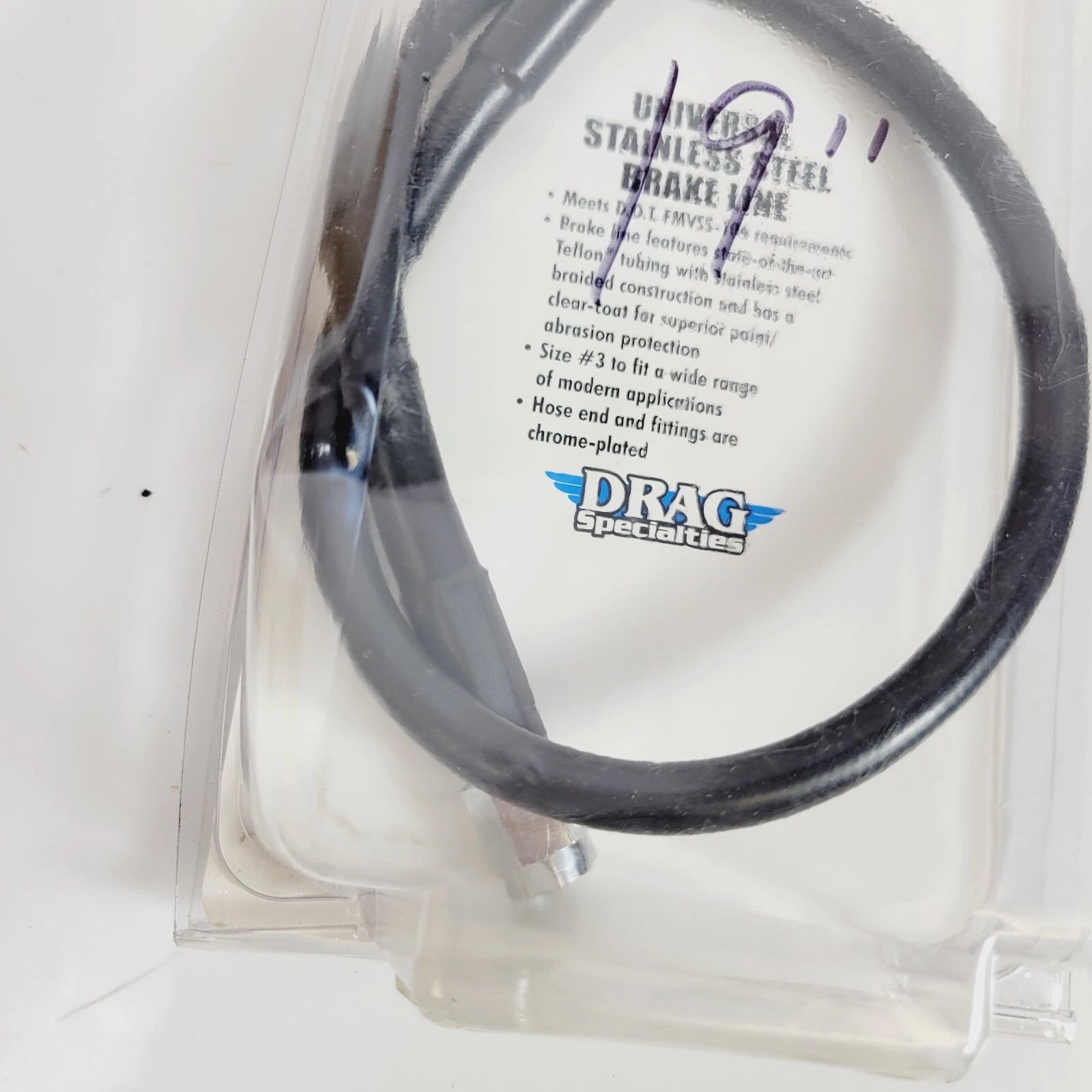 Brake Line 19" for Motorcycle (Universal) - Part No. 1741-2708