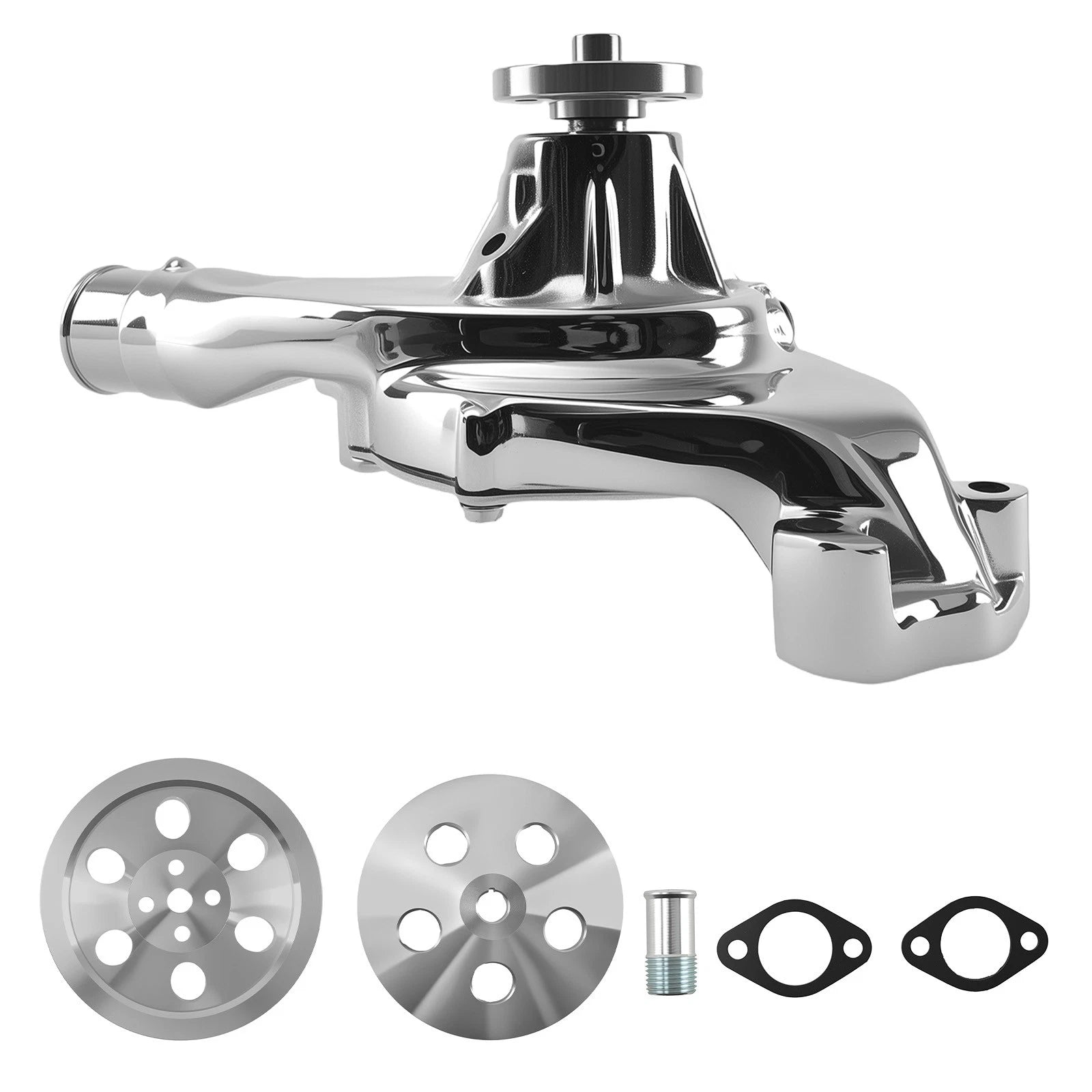 Chrome Water Pump Pulley Kit for Big Block Chevy 396-454 (1965-1990)
