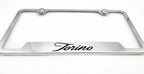 License Plate Frame Chrome Notched Stainless for Ford Torino (1968–1971)