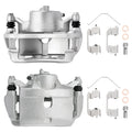 2PCS Front Brake Calipers with Brackets for Honda CR-V 2002–2004, Element 2003–2011 (2.4L)
