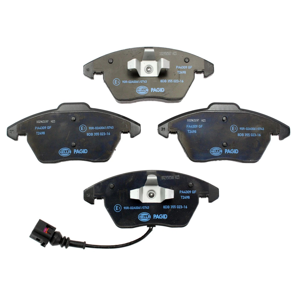 DuraGo Front Rotors & Low-Met Disc Brake Pads Kit for Audi A3 TT Quattro (2006–2013)