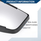 Lower Right Side Mirror Glass Replacement for Chevy (Non-Heated)