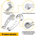 Chrome Billet Aluminum Crank Window Handle for Hot Rod Chevy Ford Chrysler (1940–1950)