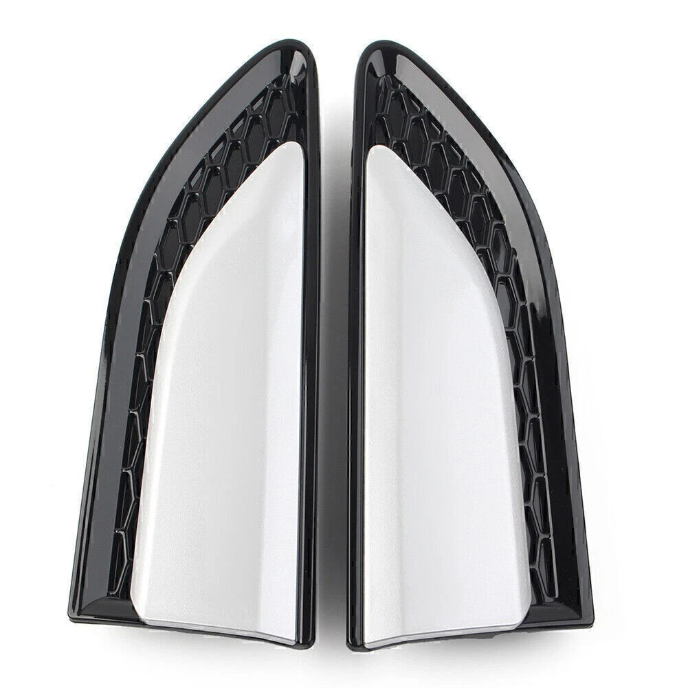 2X Fender Vent Grille Louver for Land Rover Discovery Sport (2015–2021) Silver