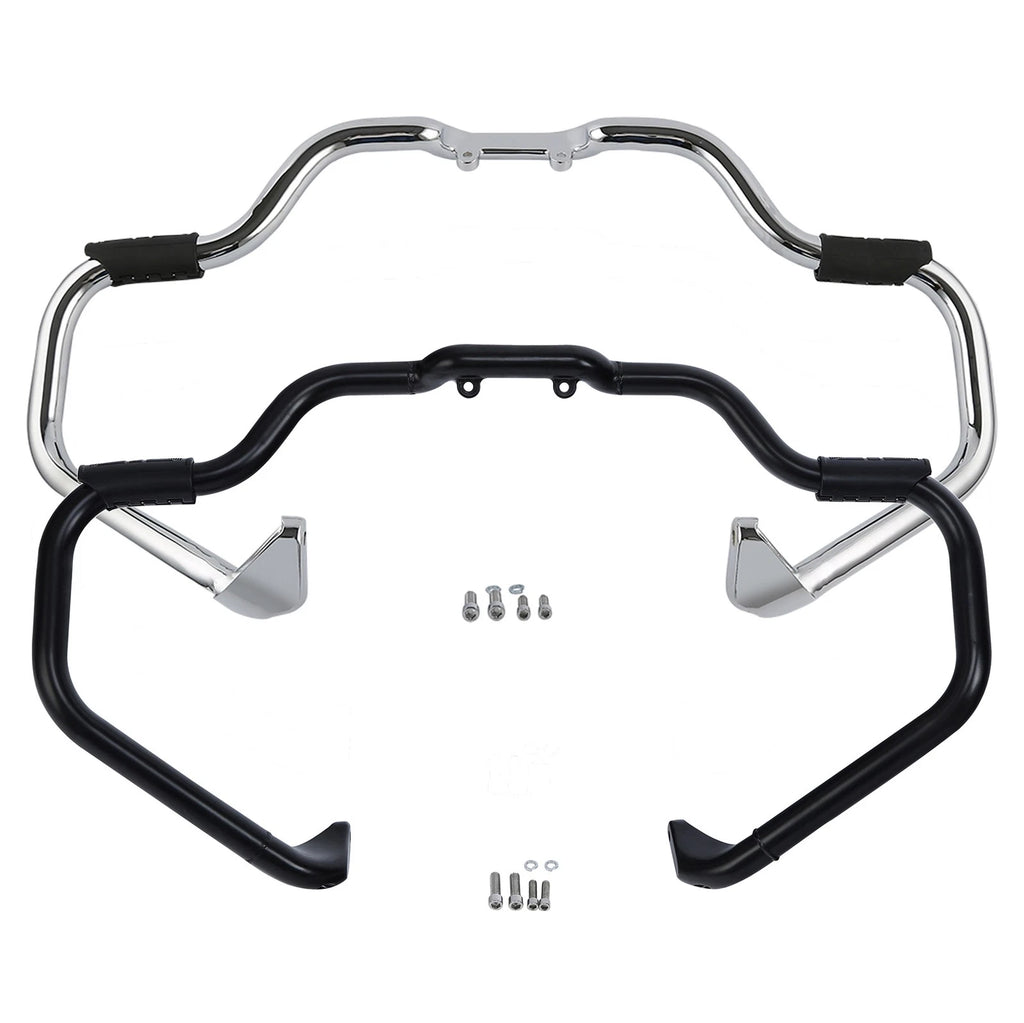 Black/Chrome Mustache Highway Bar for Indian Chief Vintage Chieftain (2014–2025)