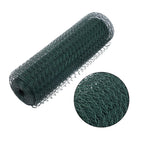 24In Green Chicken Wire Fencing for Poultry Netting (PVC Coated)