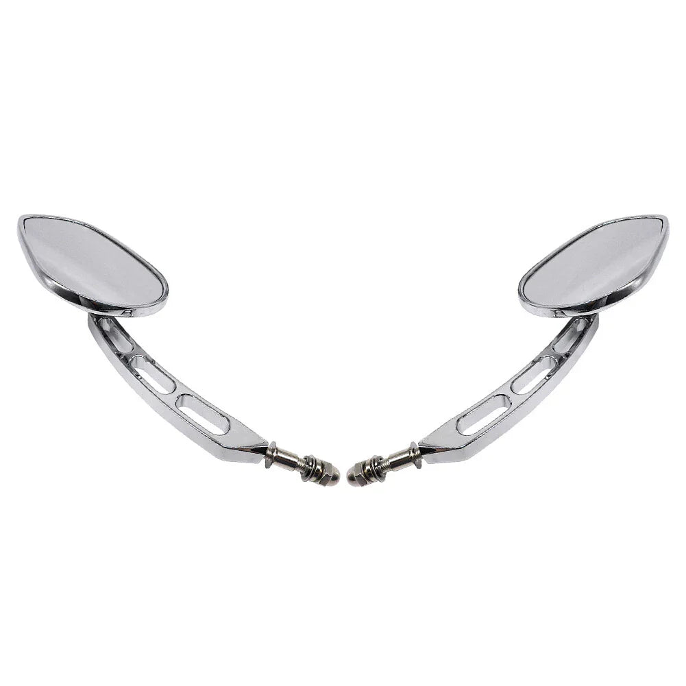 Chrome Rear-View Mirrors for Harley Road Street Glide Sportster Dyna Softail (2006-2023)