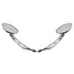 Chrome Rear-View Mirrors for Harley Road Street Glide Sportster Dyna Softail (2006-2023)