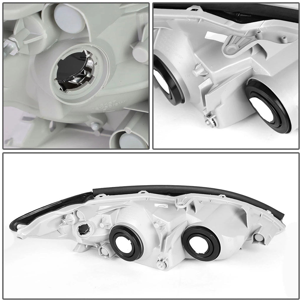 Pair of Smoked Housing Clear Side Corner Headlights for Camry (2002–2004)