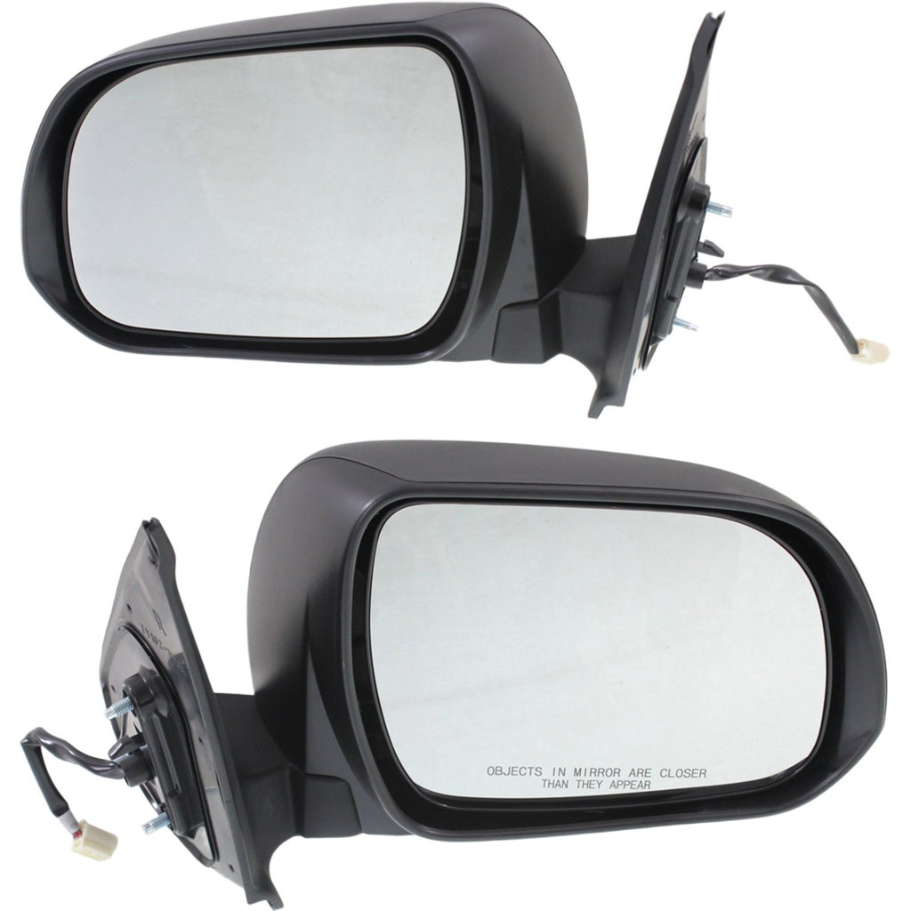 Power Mirror Set for Toyota Tacoma (2012–2015) Manual Folding Textured Black