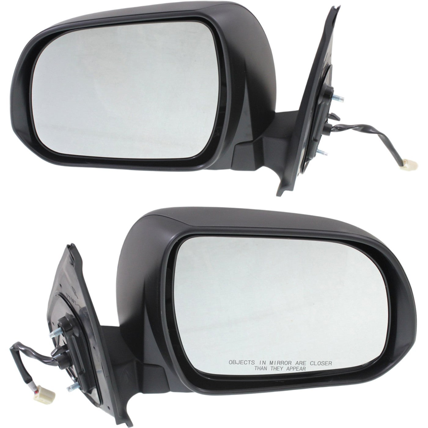 Power Mirror Set for Toyota Tacoma (2012–2015) Manual Folding Textured Black