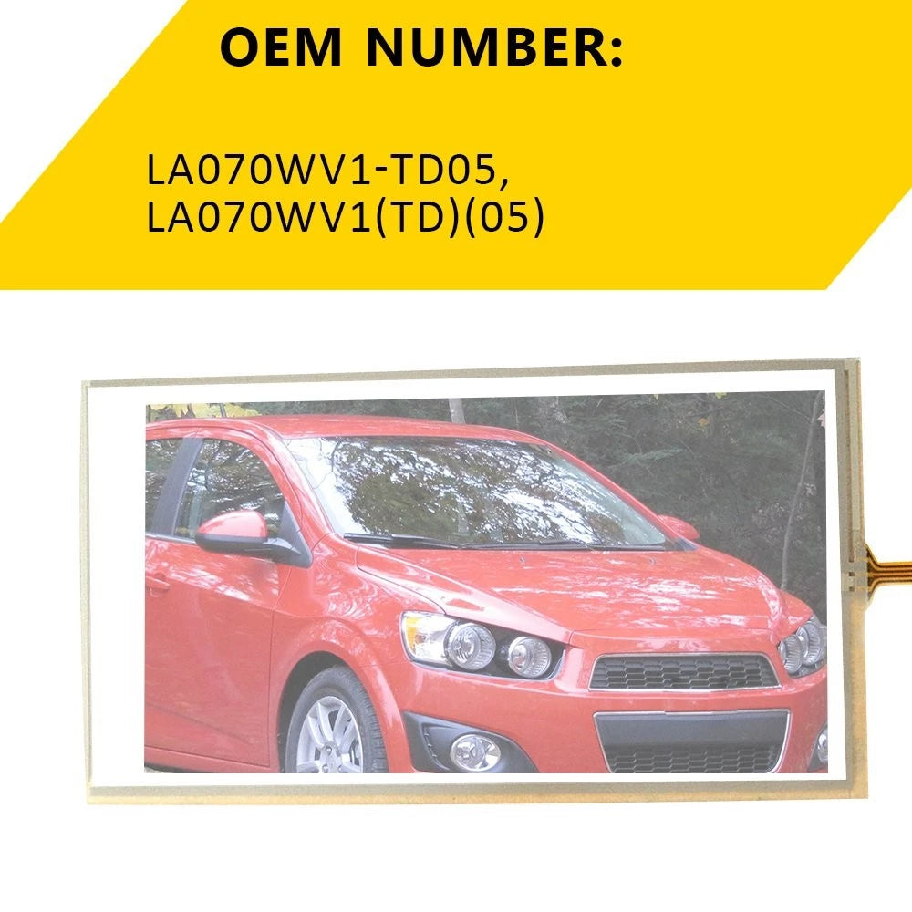 7" Radio Touch Screen for Chevrolet Sonic Spark (2012–2016) LA070WV1-TD05
