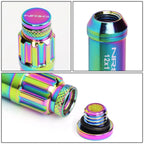 Set of 20 NRG Neo Chrome M12x1.25 Close End Spline Drive Lug Nuts