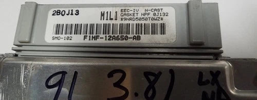 EEC-IV Engine Control Module for 1991 Thunderbird Cougar V6 3.8L (1991)