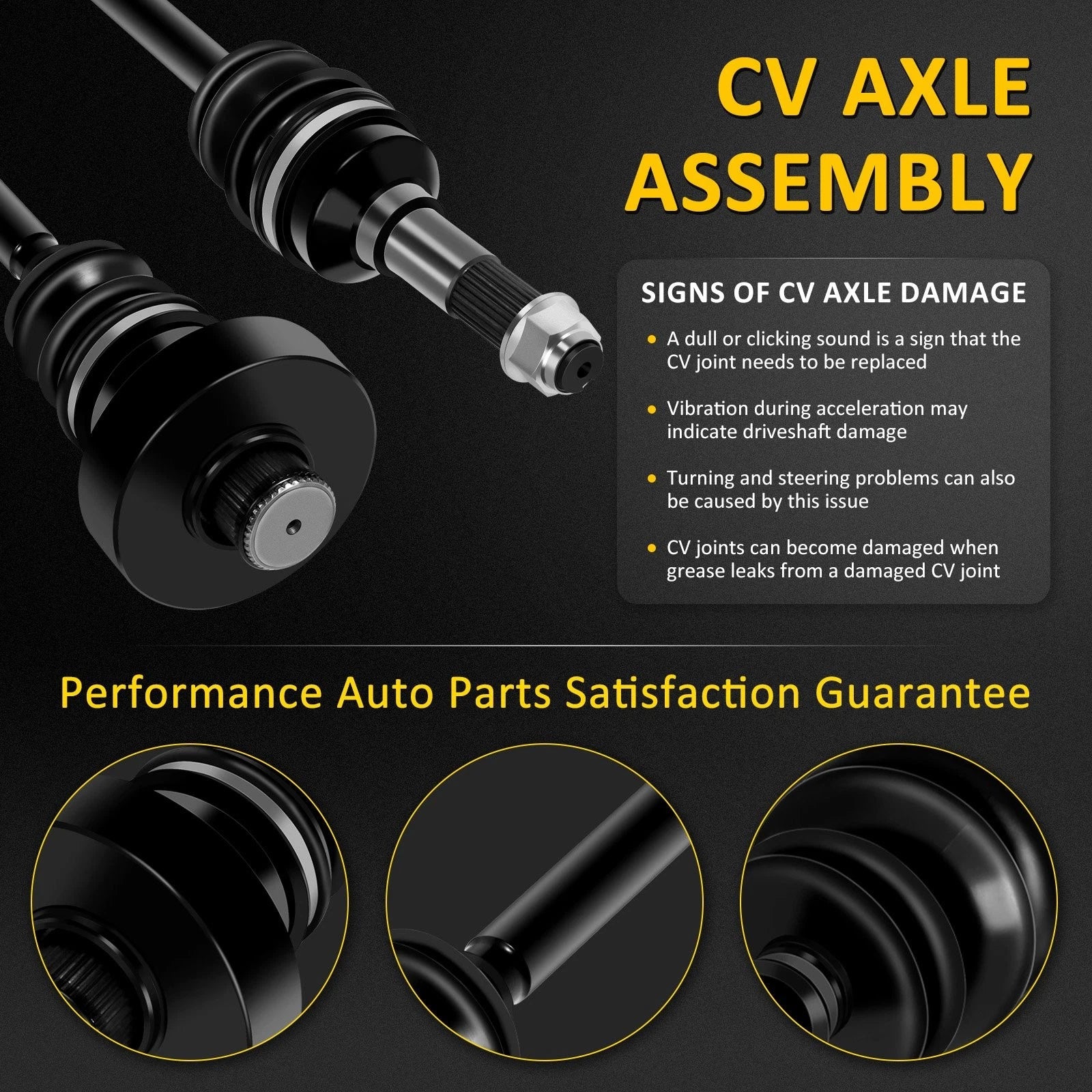 CV Axle for Yamaha Rhino 660 (2006–2007)