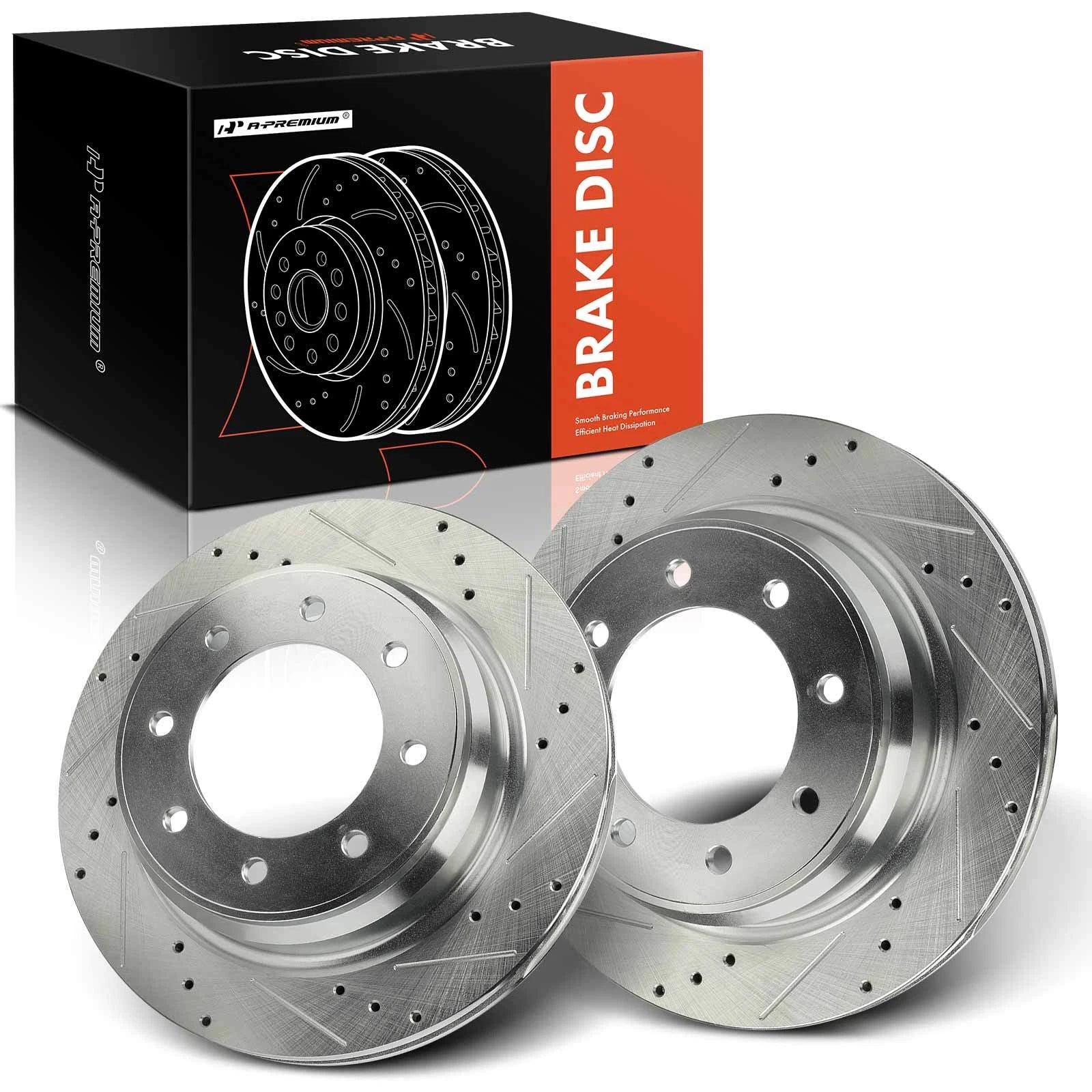 Rear Drilled Brake Rotor for Nissan NV1500 NV2500 NV3500 (2012–2021)