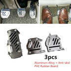 3 x Foot Pedal Pad Covers for Car