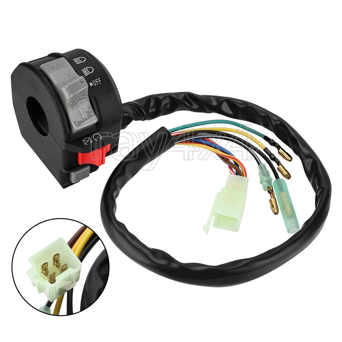 Handlebar Start Run Switch Headlight for Yamaha YFB250 YFM250X (1991–1998)