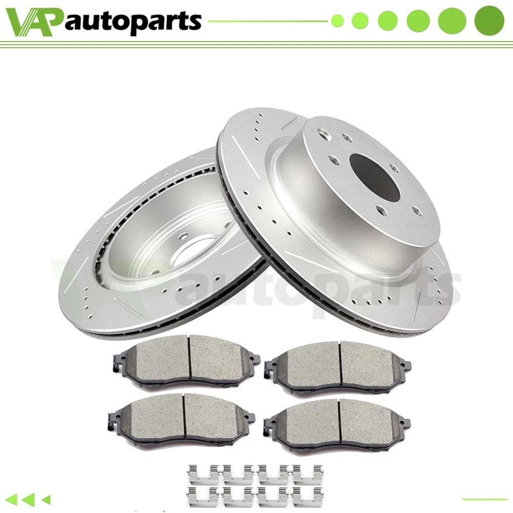 Drilled & Slotted Brake Pads and Rotors for Infiniti EX35 G37 (2008–2013)