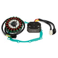Magneto Stator + 2-Plug Voltage Rectifier + Gasket for Suzuki SV650 SV650S (1999–2002)