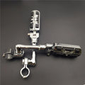 Chrome 1" Wing Sull FootPeg for Harley Sportster 883 1200 (2004–2023)