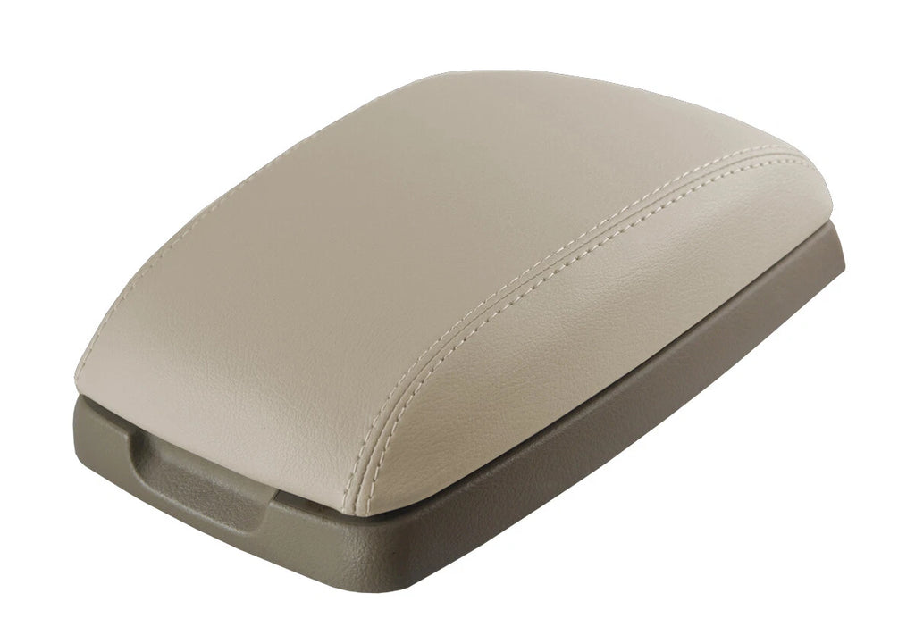 Leather Console Lid Pull Over Cover for Kia Sorento (2004–2009) Beige