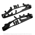 2X Headlight Lens Gaskets for C6 Corvette (2005–2013) - Black Trim