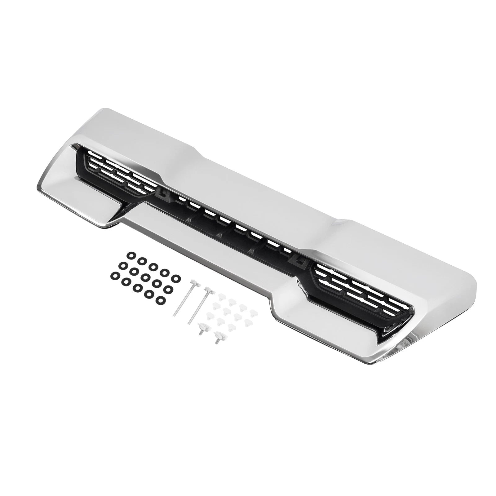 Front Hood Scoop Air Vent Grille Chrome for GMC Sierra 2500 3500 HD (2020–2023)
