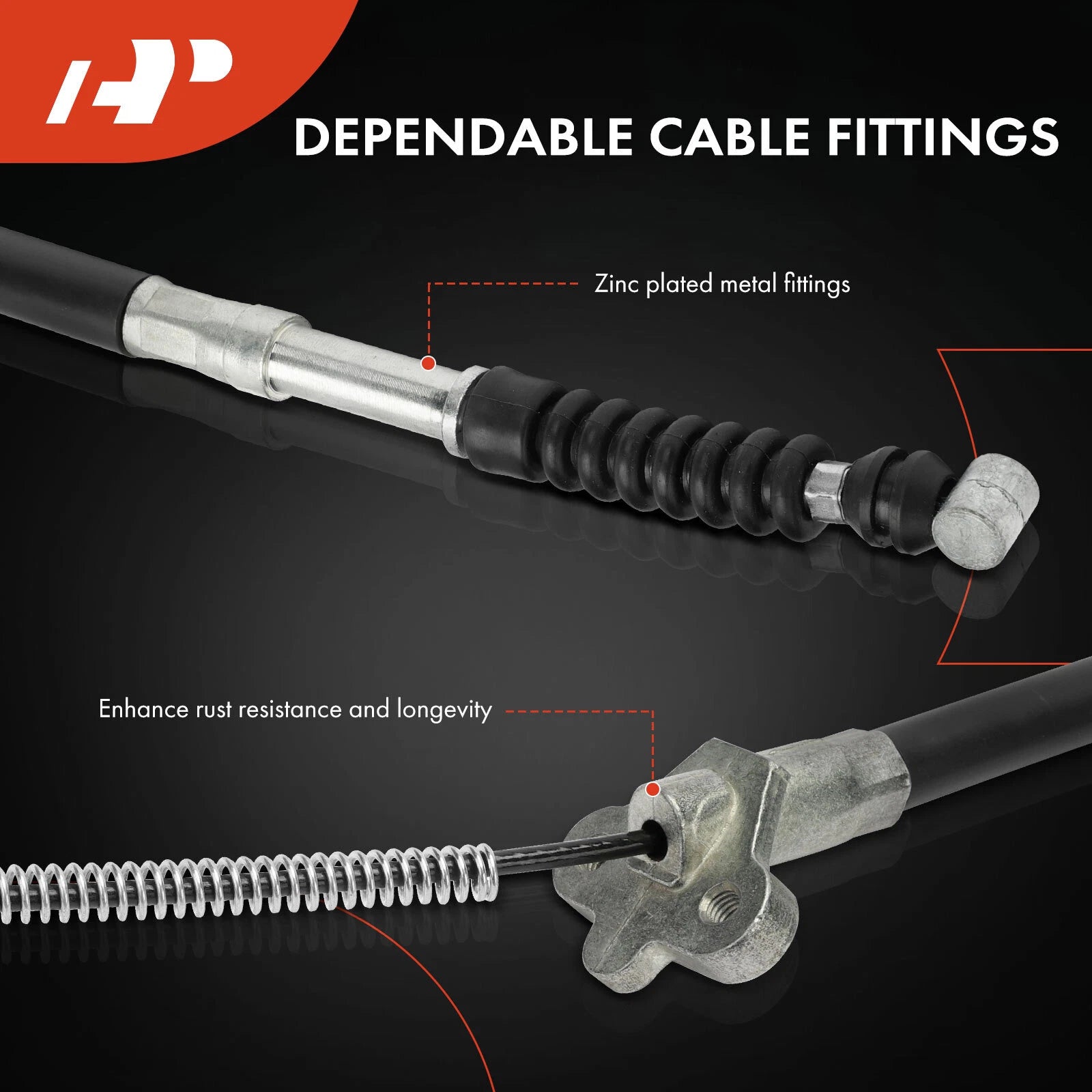Rear Parking Brake Cable for Toyota Corolla (1993-1997)