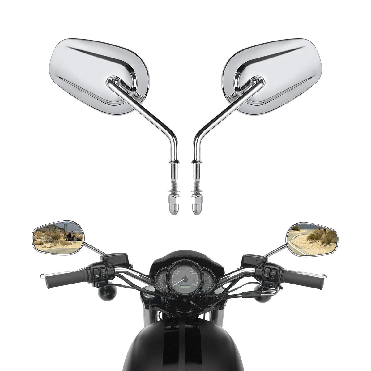 Rear View Mirrors for Harley Davidson Softail Slim Springer Heritage Classic (2018–2023)