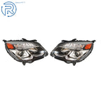 Headlight Assembly Set for Chevy Equinox (2016-2017) Clear Halogen