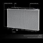 OE Style Full Aluminum Core Radiator for Honda Civic 2006–2011 DPI 2922
