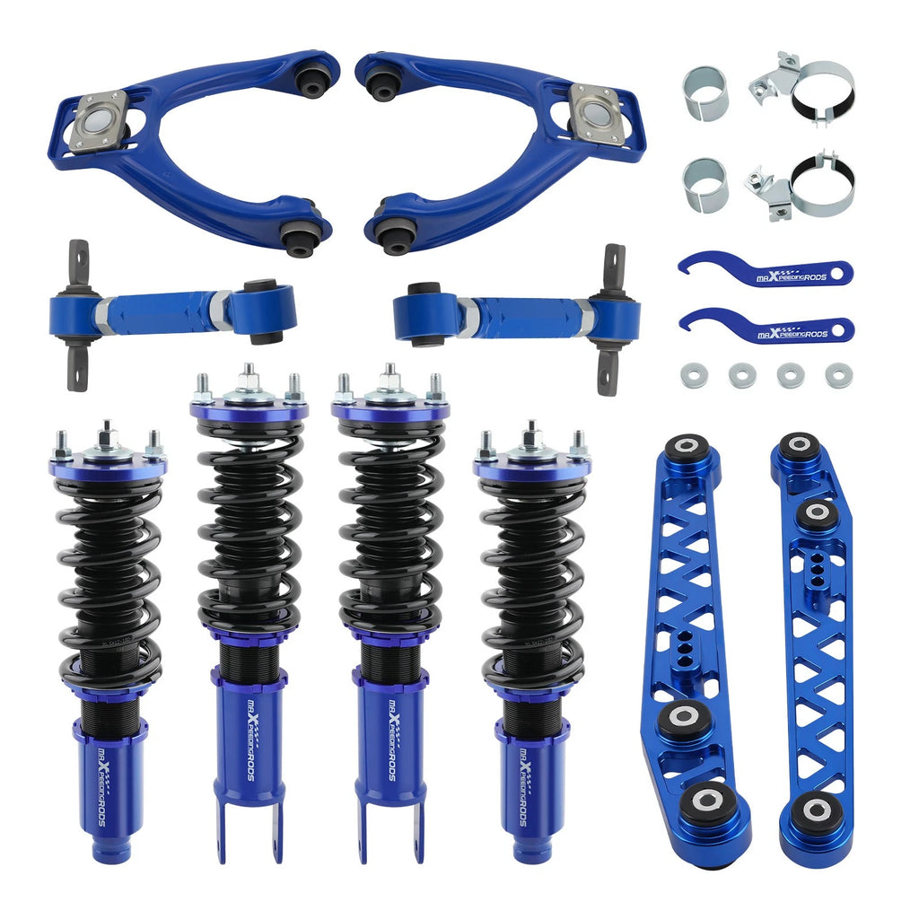Coilovers Shock Adjustable Camber Arm Kit Toe Combo for Honda Civic (1996–2000)