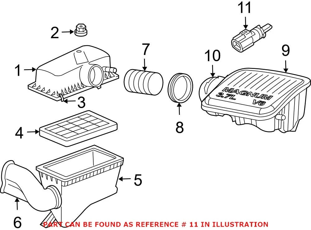 Ambient Air Temperature Sensor for Chrysler Dodge Jeep Ram (2011–2023)