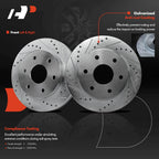 Front Side Drilled Brake Rotors for Chevy Silverado 1500 (1999-2006)