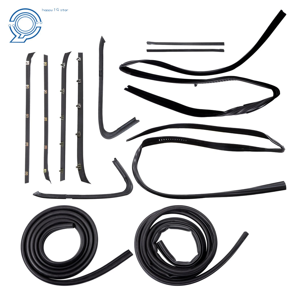 Door Weatherstrip Rubber Seal Kit for Chevy GMC Pickup Truck (1973–1980)