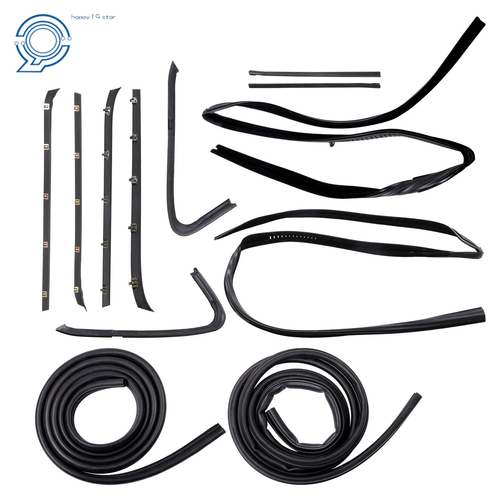 Door Weatherstrip Rubber Seal Kit for Chevy GMC Pickup Truck (1973–1980)