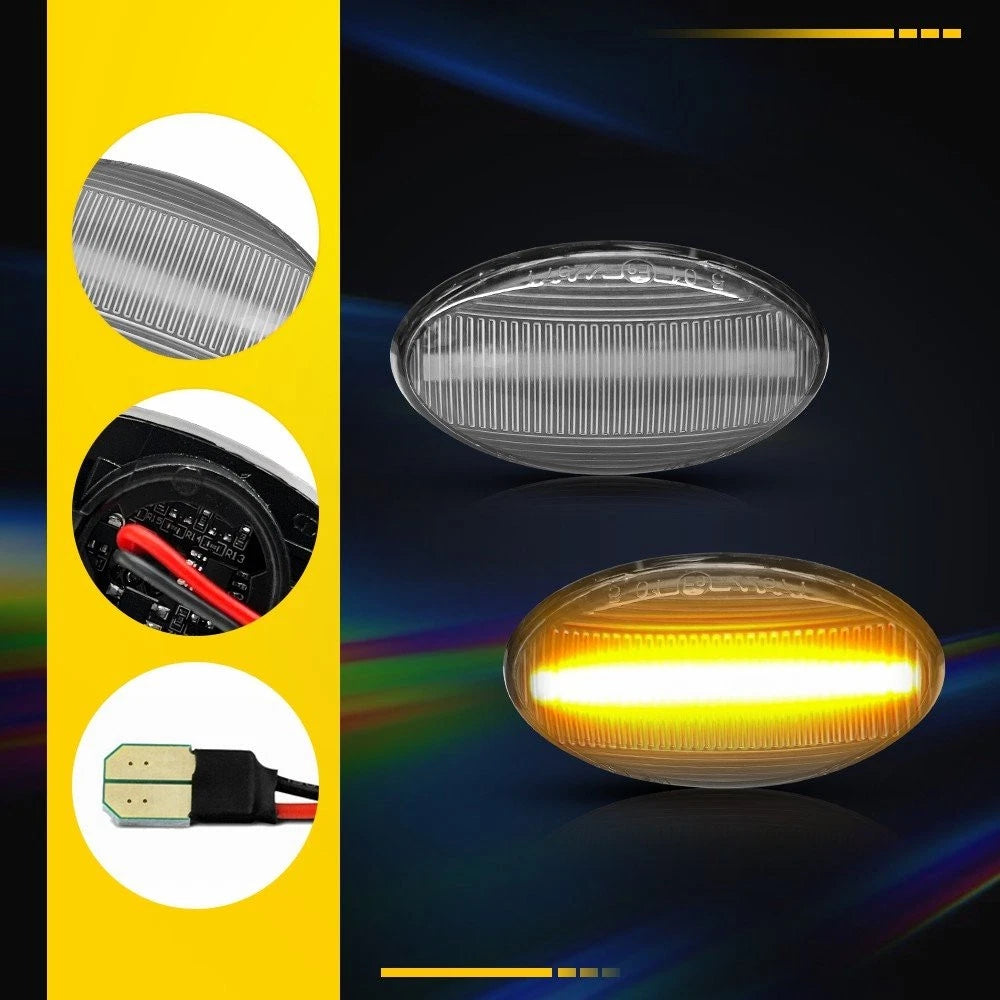 Dynamic Side Marker Lights with LED for MINI R50 Hatchback Cooper (2002–2006)