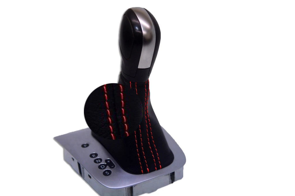 Automatic Shift Boot Cover for VW Jetta (2011–2018) Red Stitch