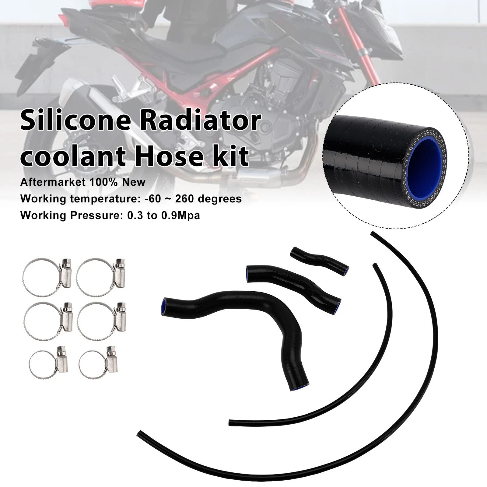 Silicone Radiator Coolant Hose for Honda CB750 Hornet XL750 Transalp (2023–2025)